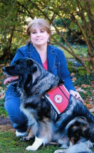 Kim Fultz and her Therapy Dog Doc